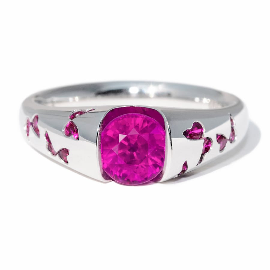 Butterfly Engagement Ring, view 7